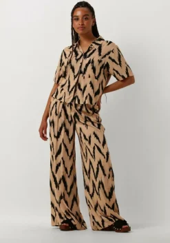 AAIKO wijde broek frederique ikat vis 528>DAMES Broeken