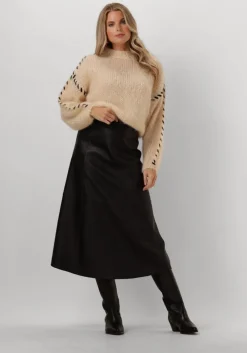 beige american dreams trui catio mohair stitch pullover