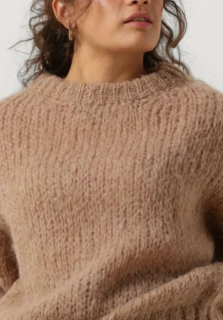 beige american dreams trui leonnie alpaca pullover