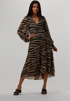 beige bruuns bazaar midi jurk phlox nora dress