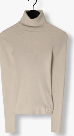CALVIN KLEIN coltrui woven label roll neck sweater><noscript><img width=