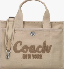 beige coach handtas cargo tote