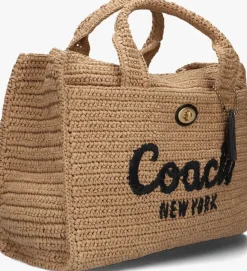 COACH handtas straw cargo tote>DAMES Handtassen