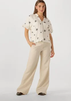 beige co'couture pantalon vola long wide pant