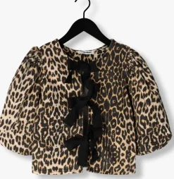 beige co'couture top leocc bow blouse