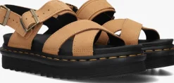 DR MARTENS platte sandalen voss ii>DAMES Sandalen