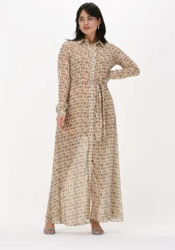beige est'seven maxi jurk est’maxi dress