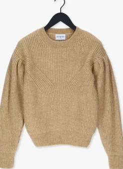 beige est'seven trui est'vetements knitted sweater