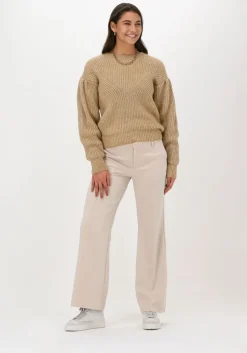 beige est'seven trui est'vetements knitted sweater