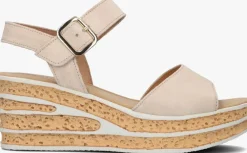 beige gabor sandalen met hak 651