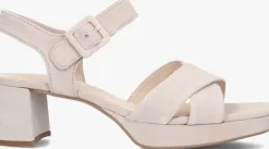beige gabor sandalen met hak 953