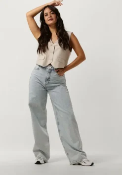 beige gestuz gilet lizagz linen waistcoat