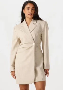 beige gestuz mini jurk gzdecy blazer dress
