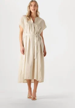 beige greek archaic kori maxi jurk 430825