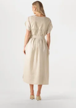 beige greek archaic kori maxi jurk 430825