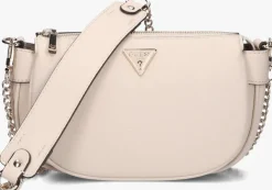 beige guess schoudertas fedora shoulder bag