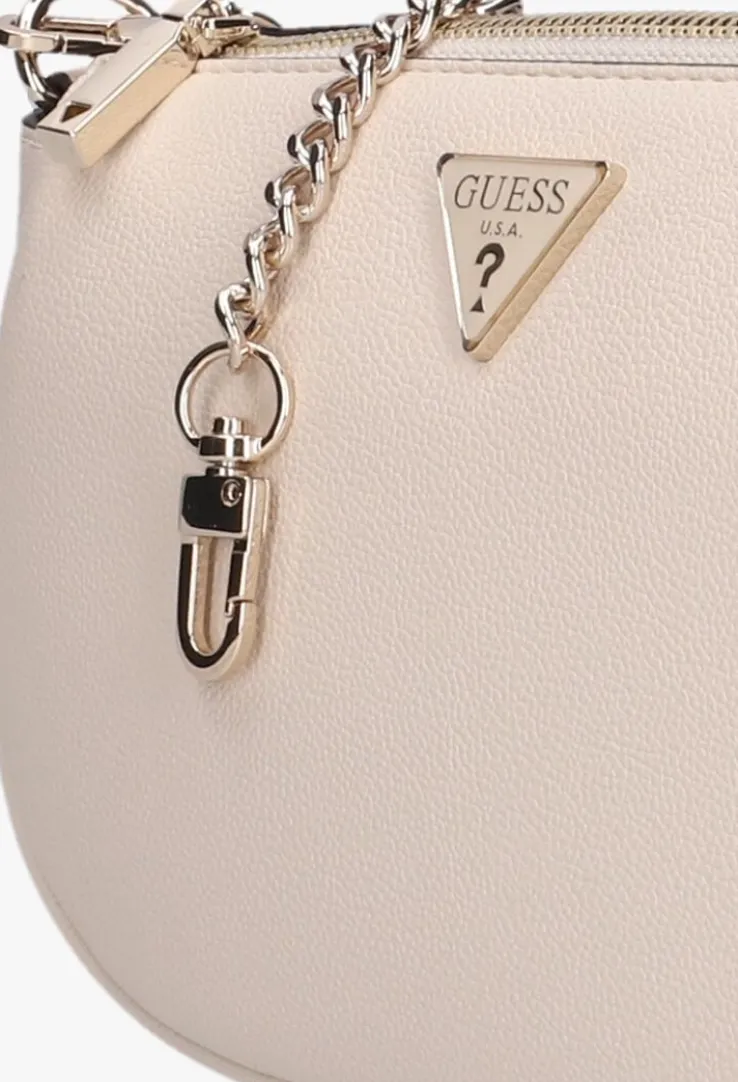 beige guess schoudertas fedora shoulder bag
