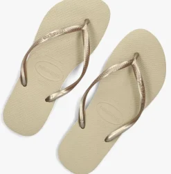 beige havaianas teenslippers slim dames