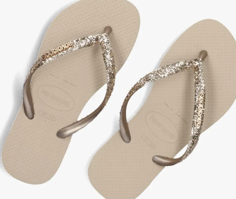 HAVAIANAS teenslippers kids slim glitter ii>DAMES Slippers|Slippers