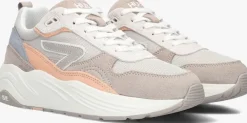 beige hub lage sneakers glide-z