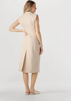 beige inwear midi jurk naxaiw blazer dress