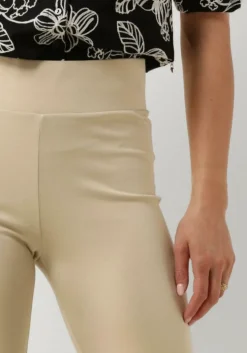 beige jansen amsterdam flared broek hv407 flaired legging