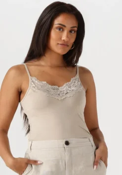 JANSEN AMSTERDAM top alora hemdje tc 103 spaghetti with lace>DAMES Tops & T-Shirts