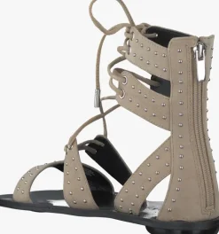 beige kendall & kylie platte sandalen fabia