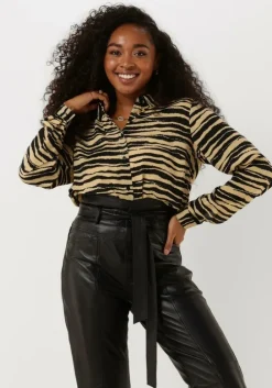 beige modström blouses becky print shirt