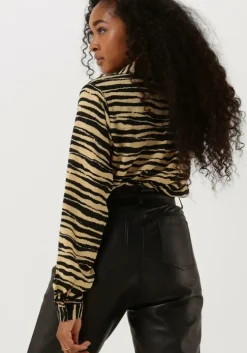 beige modström blouses becky print shirt