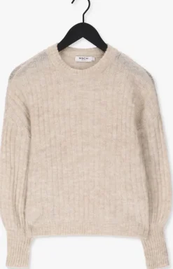 beige msch copenhagen trui cheanna alpaca rib pullover