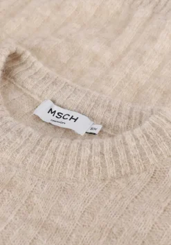 beige msch copenhagen trui cheanna alpaca rib pullover