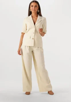 beige msch copenhagen wijde broek mschblase edelmira pants