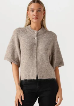 beige neo noir vest benuta fluffy knit cardigan