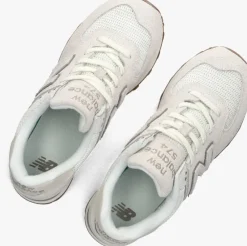 beige new balance lage sneakers wl574