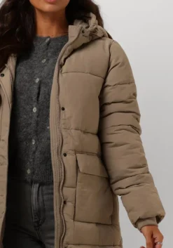beige notre-v gewatteerde jas nv-edsilia
