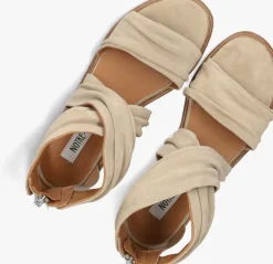 beige notre-v platte sandalen 1gamba102