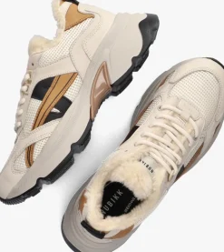 beige nubikk lage sneakers ross nomad fur