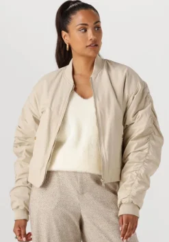 beige nukus gewatteerde jas celeste jacket