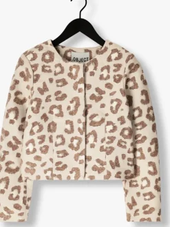 beige object jack objlouisa re l/s jacket 138