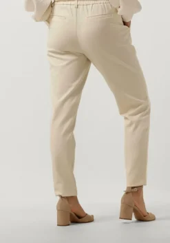 beige object pantalon objlisa slim pant