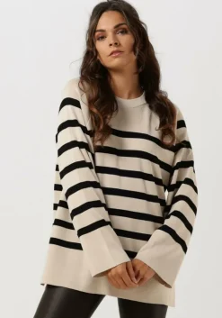 beige object trui objester ls knit top