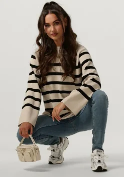 beige object trui objester ls knit top