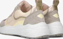 beige omoda lage sneakers triangle