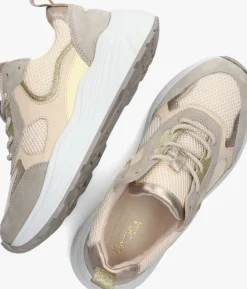 beige omoda lage sneakers triangle