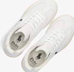 beige polo ralph lauren lage sneakers hrt aera pp low top lace w