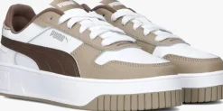 beige puma lage sneakers carina street
