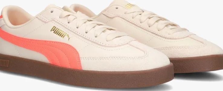 beige puma lage sneakers puma club