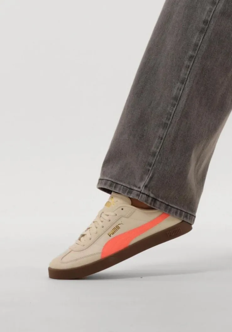 beige puma lage sneakers puma club