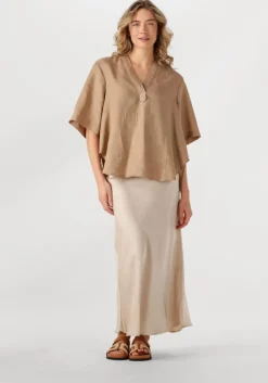 beige resort finest top short sleeve blouse